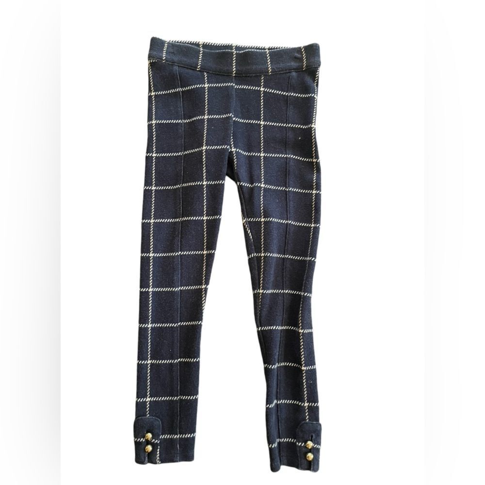 Janie and Jack Windowpane Plaid Leggings. Size 5